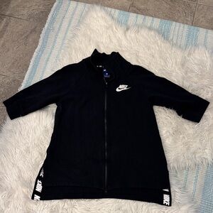 Nike Black Half-Sleeve Jacket